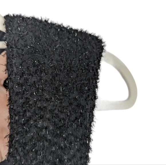 NWT Vintage Betsy & Adam Black Sparkle Midi Cocktail Party Dress Open Back 5/6 - Picture 13 of 16